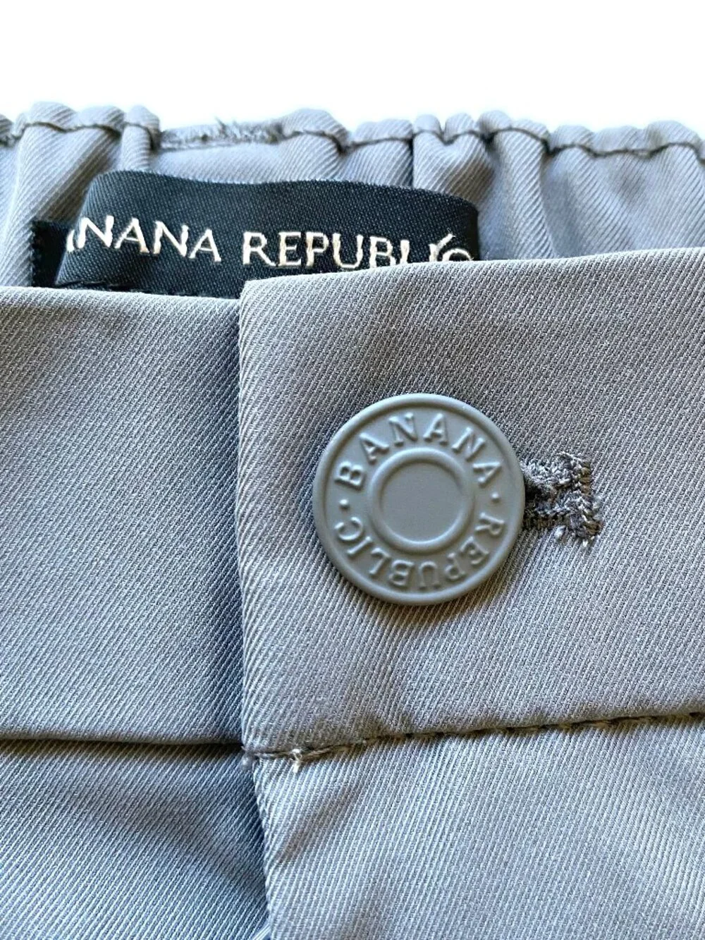 Banana Republic 36x29 Commuter Flex Pants Gray Travel Stretch Water Repellent